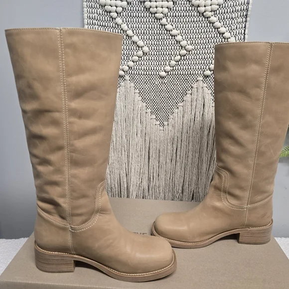 Steve Madden Tan Leather Knee-High Boots - Picture 5 of 7